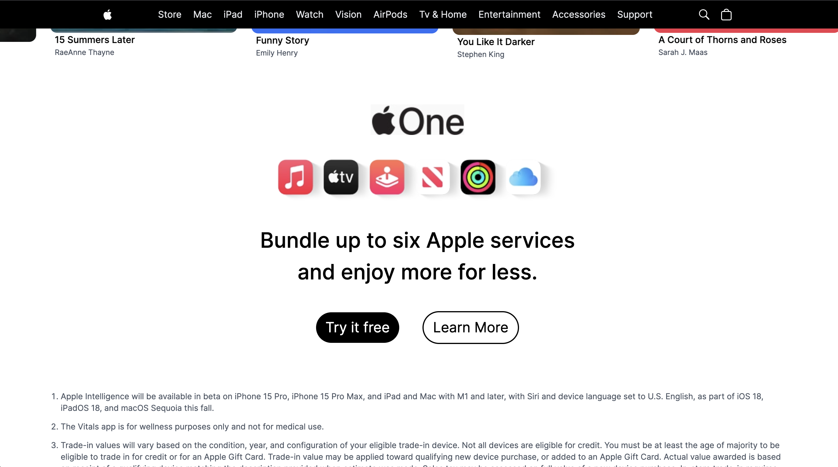 Apple screenshot