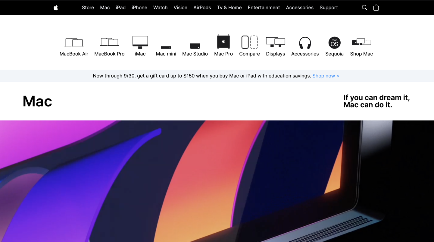 Apple screenshot