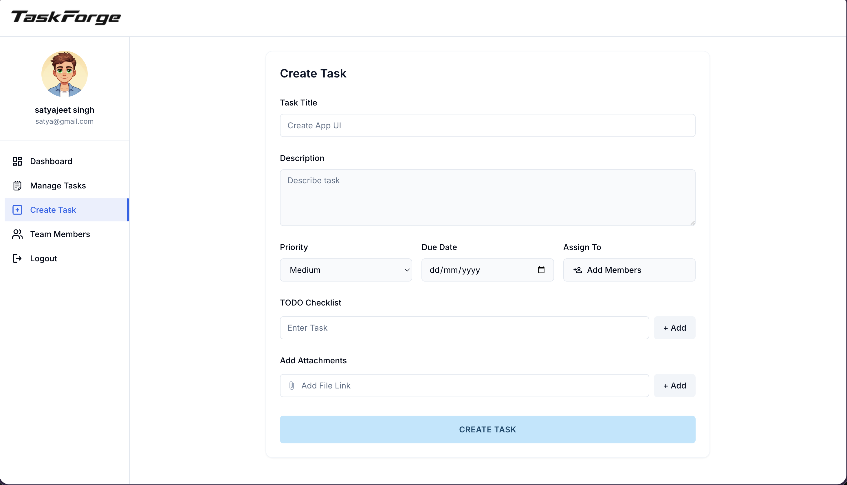 Task Forge screenshot