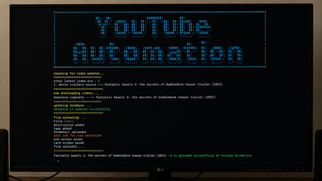 YouTube Automation Tool screenshot