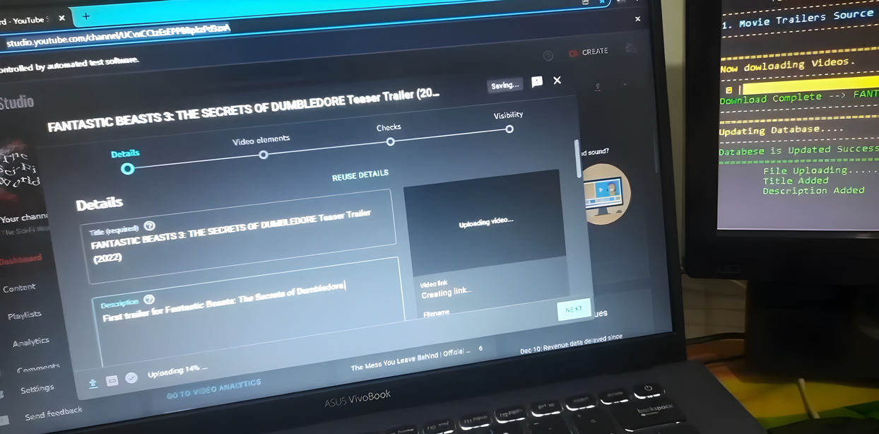 YouTube Automation Tool screenshot