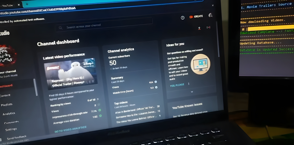 YouTube Automation Tool screenshot
